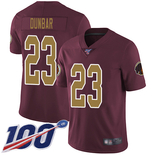 Washington Redskins Limited Burgundy Red Men Quinton Dunbar Alternate Jersey NFL Football 23